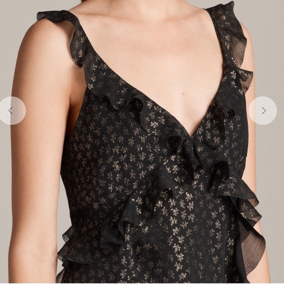 ALL SAINTS Darrell ruffel dress - Picture 3 of 6